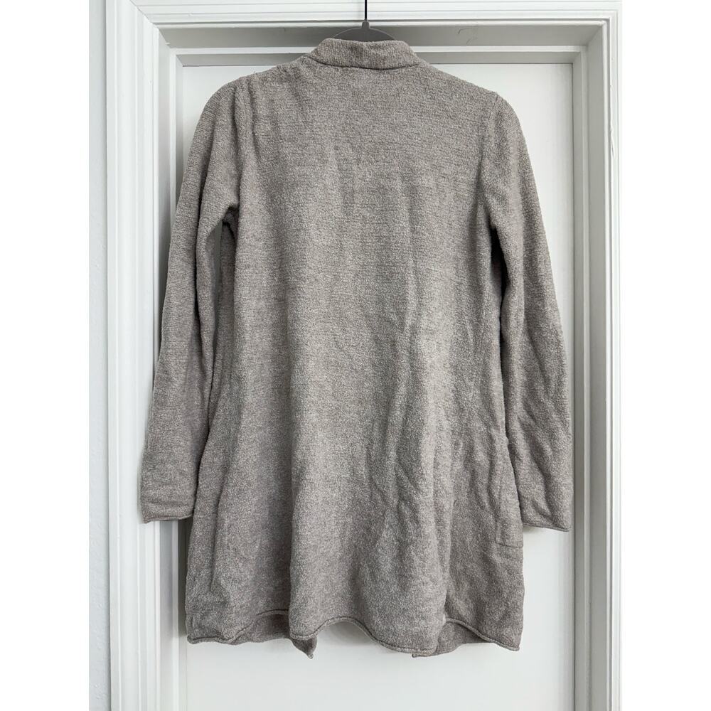 Barefoot Dreams Cozy Chic Lite Knit Cardigan Bisque Tan Loungewear Comfort Sz S - Picture 2 of 6